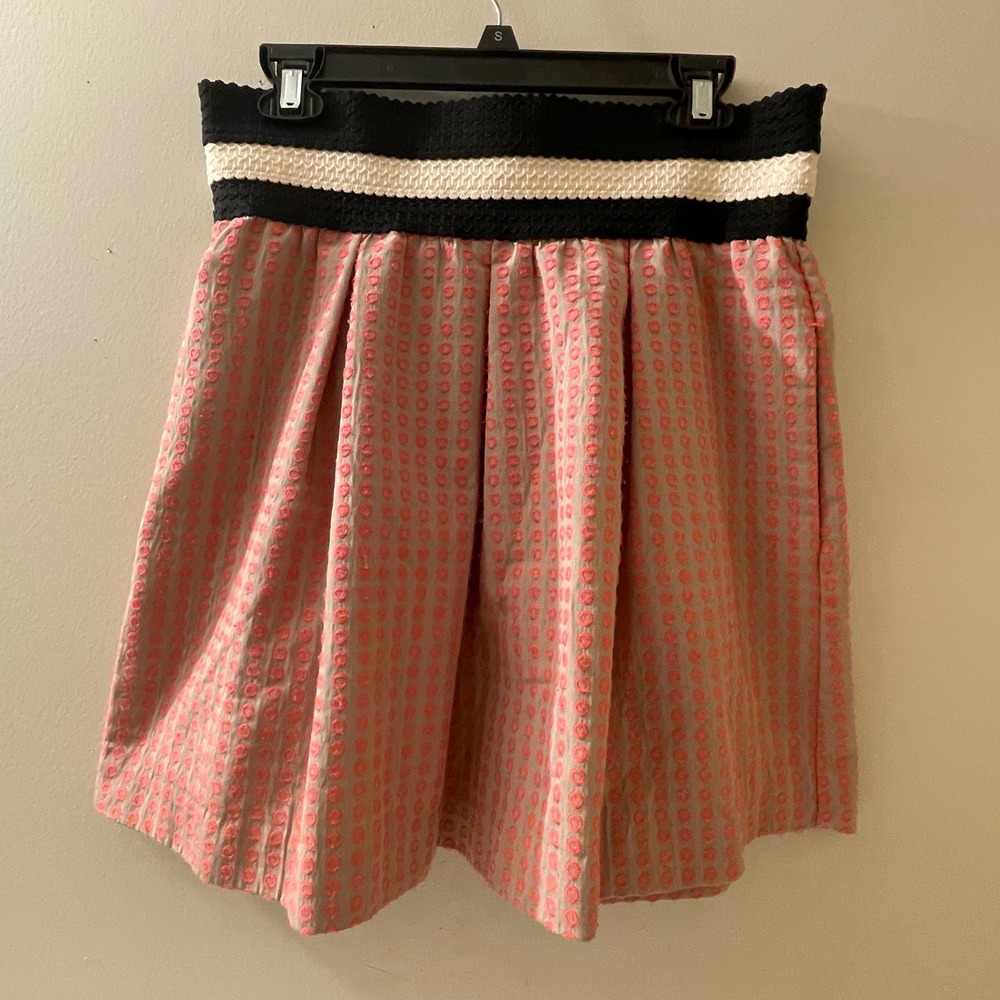 Anthropologie Maeve Women's Size Medium Skirt Pattern Above Knee Party Career